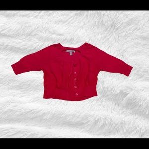 Hot pink Old Navy crop cardigan, xs